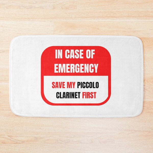 Item preview, In Case of Emergency, Save my Piccolo Clarinet First designed and sold by choceclairs.