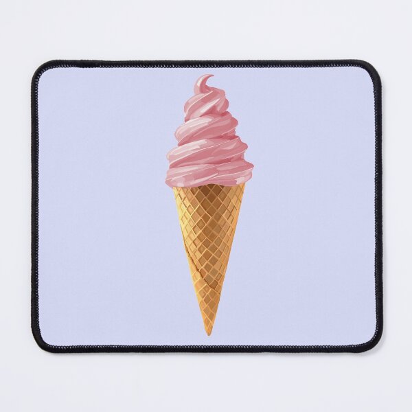 Item preview, Pink Soft Serve Strawberry Icecream Cone designed and sold by Deborah Camp.