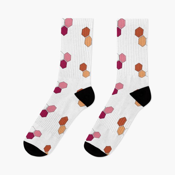 Item preview, Lesbian Pride Honeycomb Graphic designed and sold by iscaStudioArt.