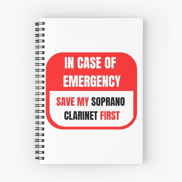 Item preview, In Case of Emergency, Save my Soprano Clarinet First designed and sold by choceclairs.