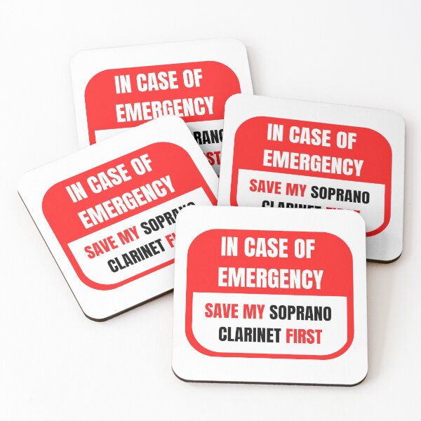 Item preview, In Case of Emergency, Save my Soprano Clarinet First designed and sold by choceclairs.