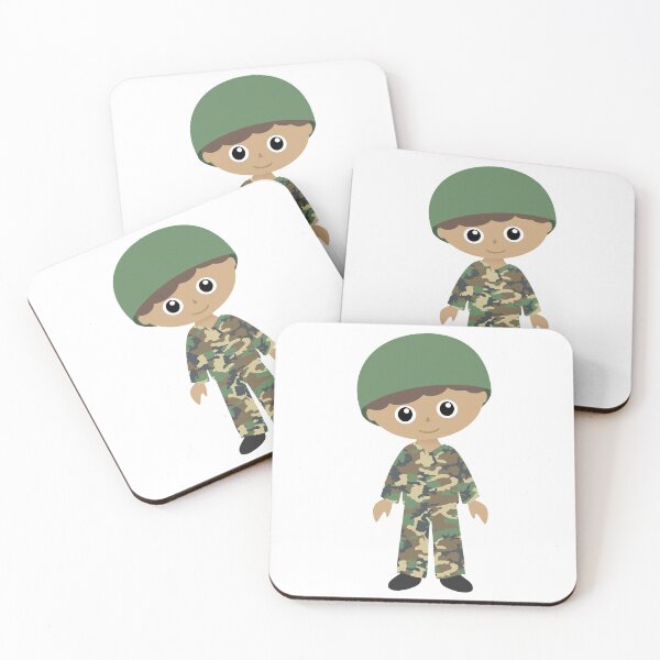 Item preview, Kid soldier cartoon mask designed and sold by Lamara Belhamiche.