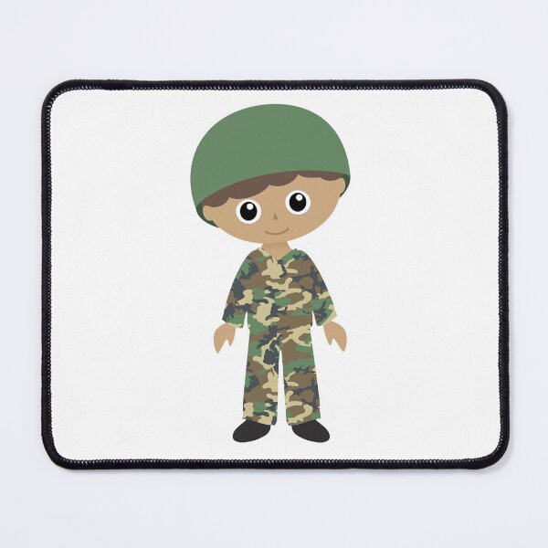 Item preview, Kid soldier cartoon mask designed and sold by Lamara Belhamiche.