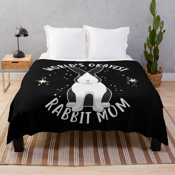 Item preview, World's Okayest Rabbit Mom designed and sold by Clara Hollins.