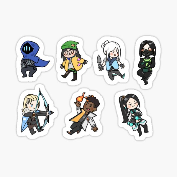 Valorant Doodle Agents - Set 1 Sticker