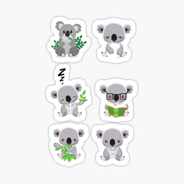 Item preview, The iconic australian animal koala Set Pack  designed and sold by Red-ElYoubi.