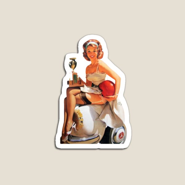 winning woman race inspiration 80s Magnet
