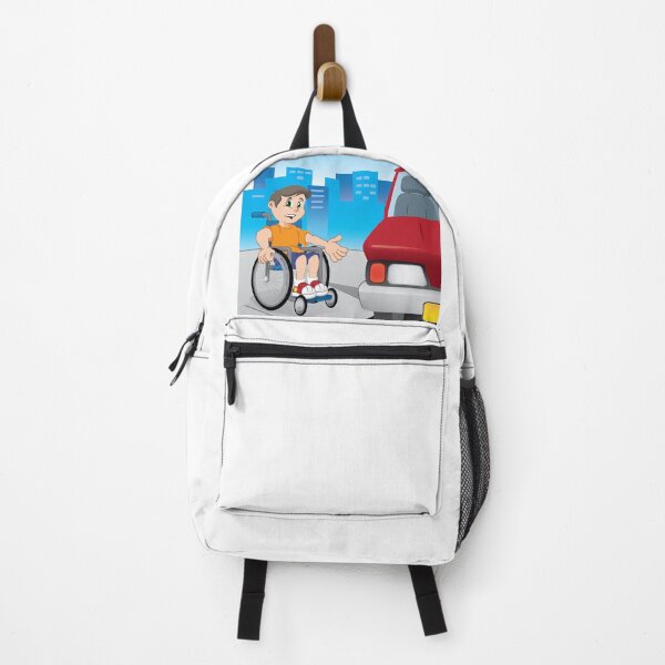Item preview, Boy wheelchair struggling to get around because the car parked in front of the ramp for the disabled. Ideal for educational and institutional materials designed and sold by LucianoCosmo.