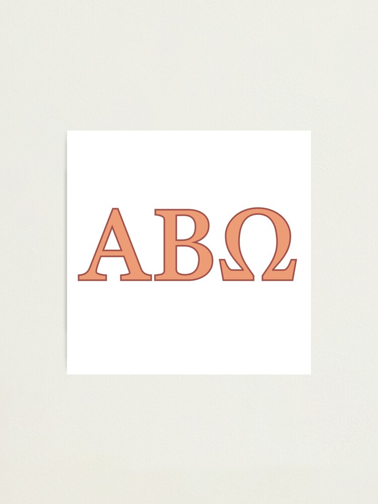 "Alpha Beta Omega Sorority" Photographic Print For Sale By Hulkshop ...