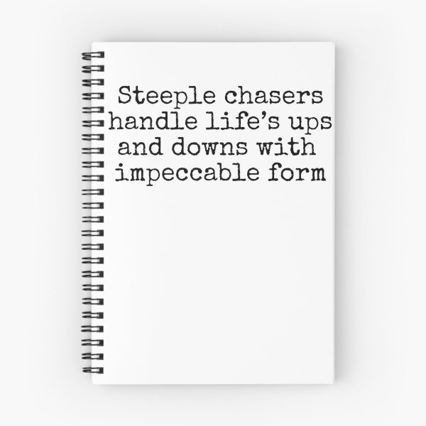 Item preview, Steeple chasers handle life's ups and downs with impeccable form designed and sold by MuggyandMo.