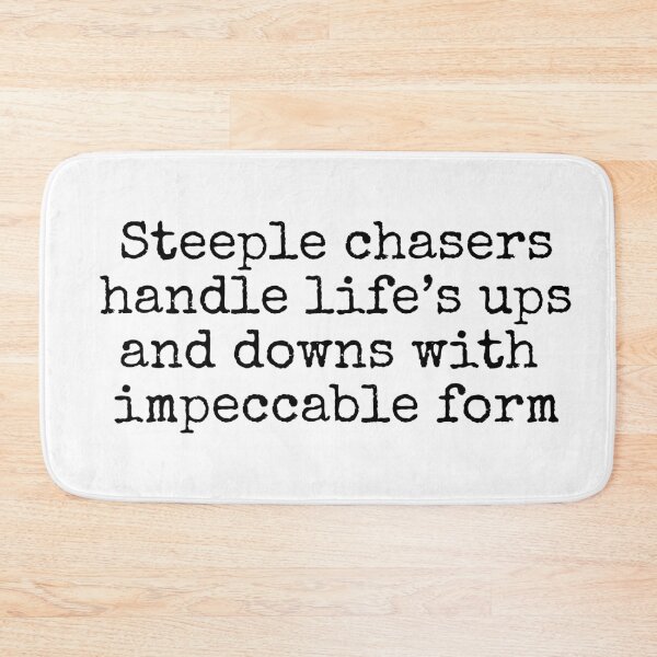 Item preview, Steeple chasers handle life's ups and downs with impeccable form designed and sold by MuggyandMo.