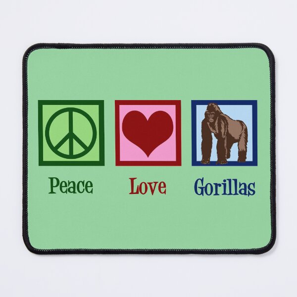 Item preview, Peace Love Gorillas designed and sold by Epic Love Designs.