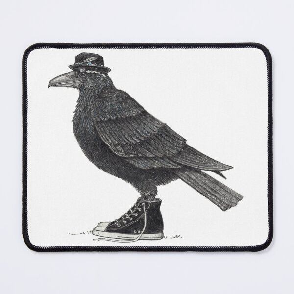 Item preview, Cody Blackbird in high tops designed and sold by JimsBirds.
