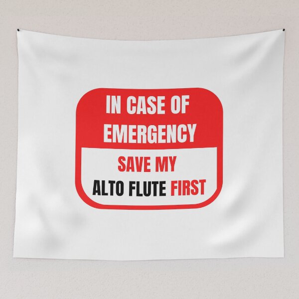Item preview, In Case of Emergency, Save my Alto Flute First designed and sold by choceclairs.