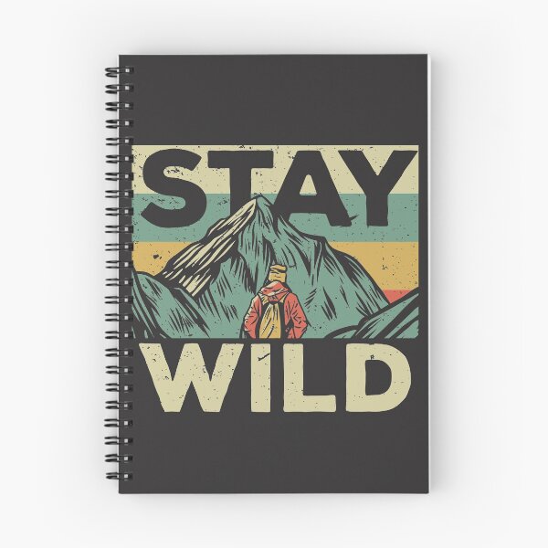 Item preview, Stay Wild // Retro Mountain Hiker designed and sold by SLAG-Creative.