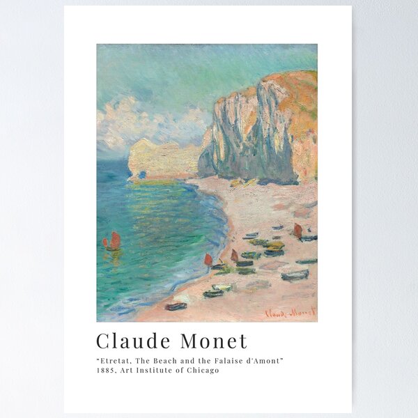 Item preview, Claude Monet - Etretat, The Beach and the Falaise d Amont designed and sold by Francisco Couto.
