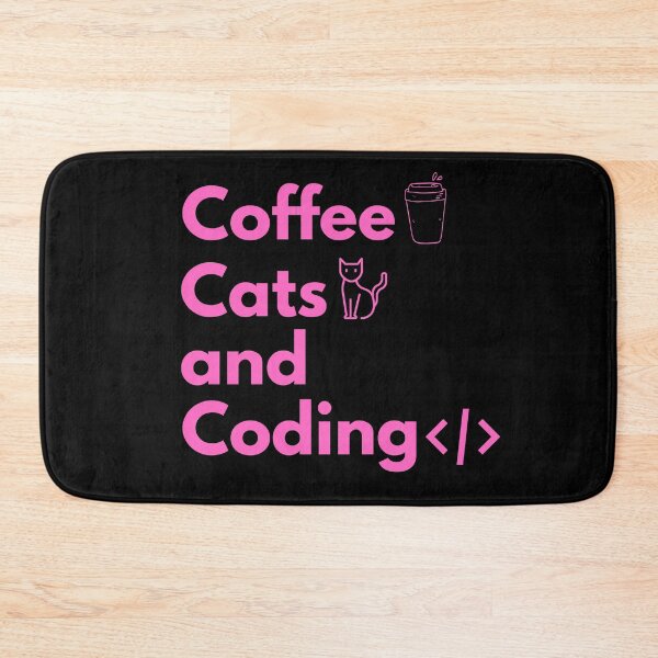 Item preview, Coffee Cats and Coding | Coding/Coder software engineer developer programmer geek coder STEM  designed and sold by brinikki.