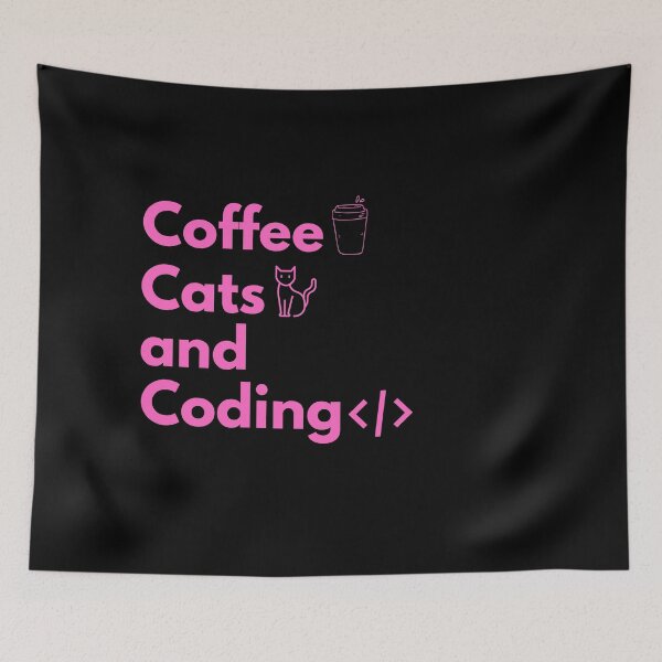 Item preview, Coffee Cats and Coding | Coding/Coder software engineer developer programmer geek coder STEM  designed and sold by brinikki.