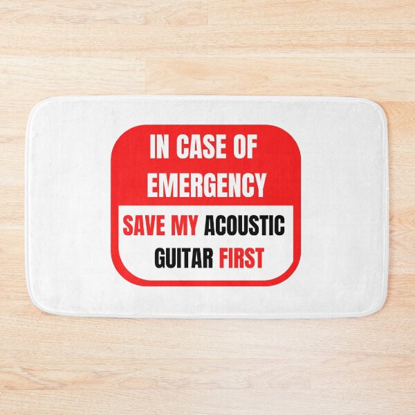 Item preview, In Case of Emergency, Save my Acoustic Guitar First designed and sold by choceclairs.