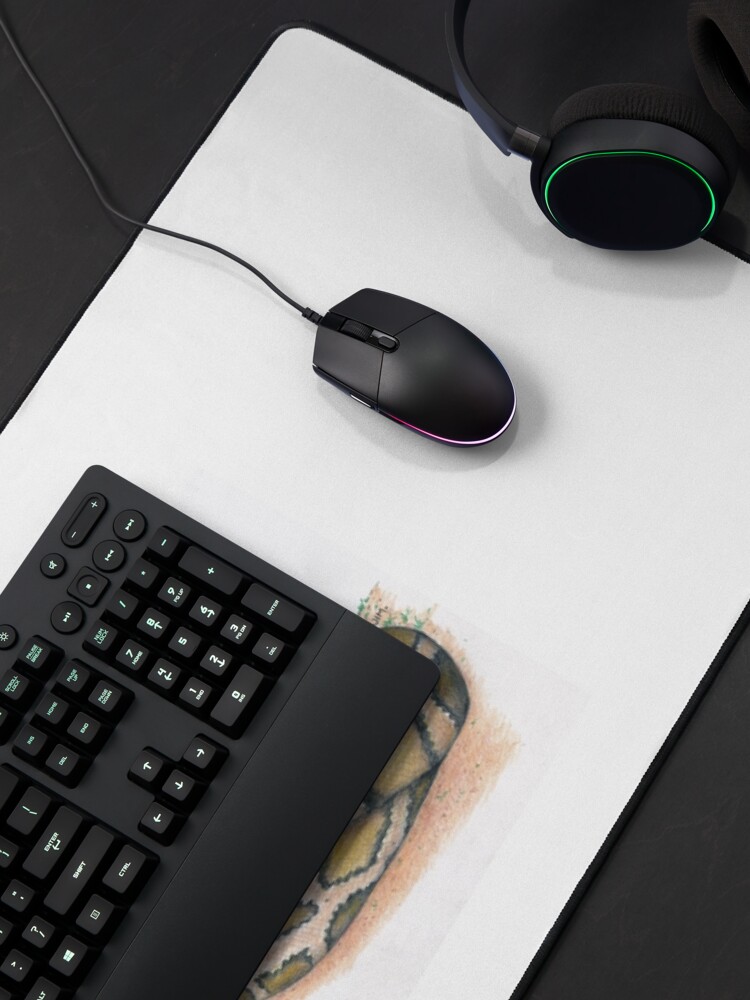 Thumbnail 4 of 5, Mouse Pad, chicken on a python designed and sold by JimsBirds.
