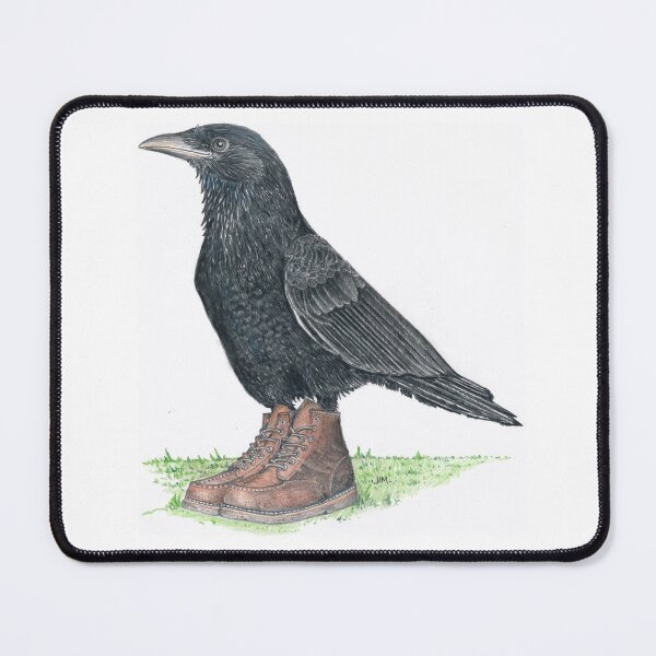 Item preview, Crow in Roger's boots designed and sold by JimsBirds.