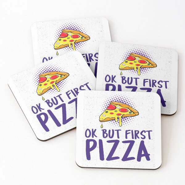 Item preview, Ok But First Pizza designed and sold by crazydotdesigns.