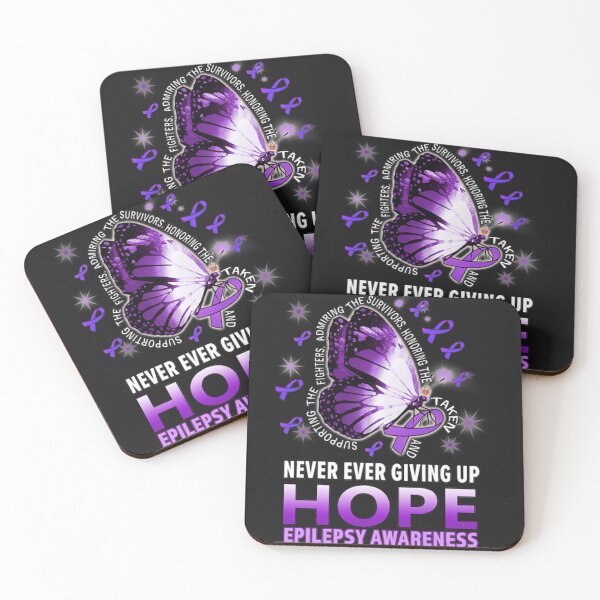 Item preview, Never ever giving up hope Epilepsy awareness designed and sold by StarcyWol.