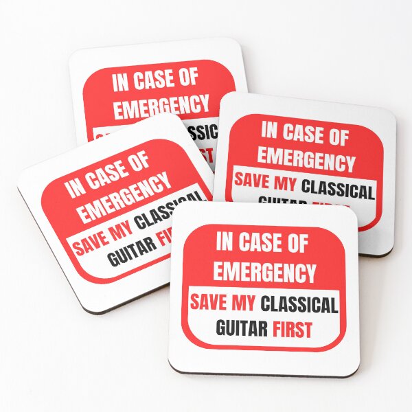 Item preview, In Case of Emergency, Save my Classical Guitar First designed and sold by choceclairs.