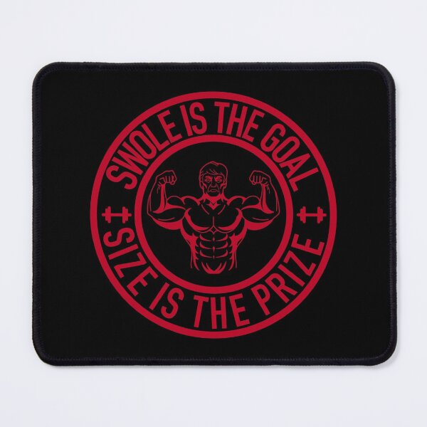 Item preview, Swole Is the Goal Size is the Prize Gym Workout Bodybuilding (Red) designed and sold by Gsallicat.