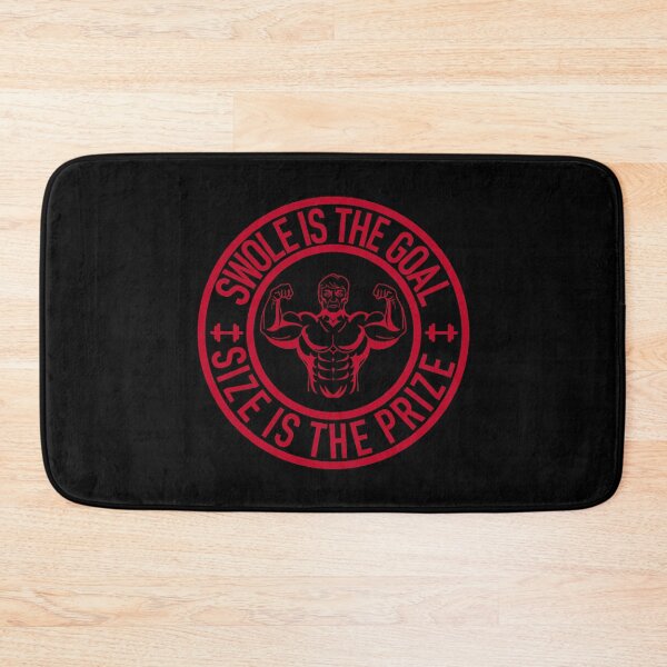 Item preview, Swole Is the Goal Size is the Prize Gym Workout Bodybuilding (Red) designed and sold by Gsallicat.