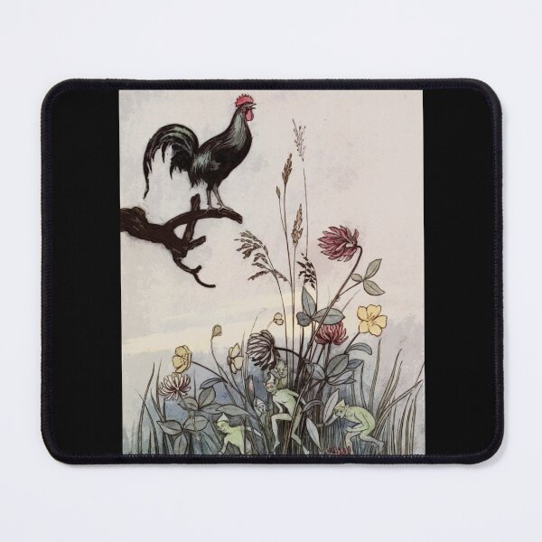 Item preview, Warwick Goble Vintage The Cock Crowed 3 Times Fairytale Illustration designed and sold by Bellathewilde.