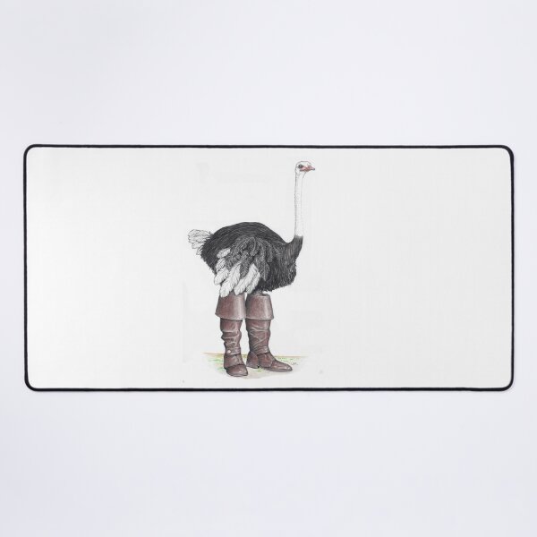 Item preview, Ostrich in Musketeer boots designed and sold by JimsBirds.
