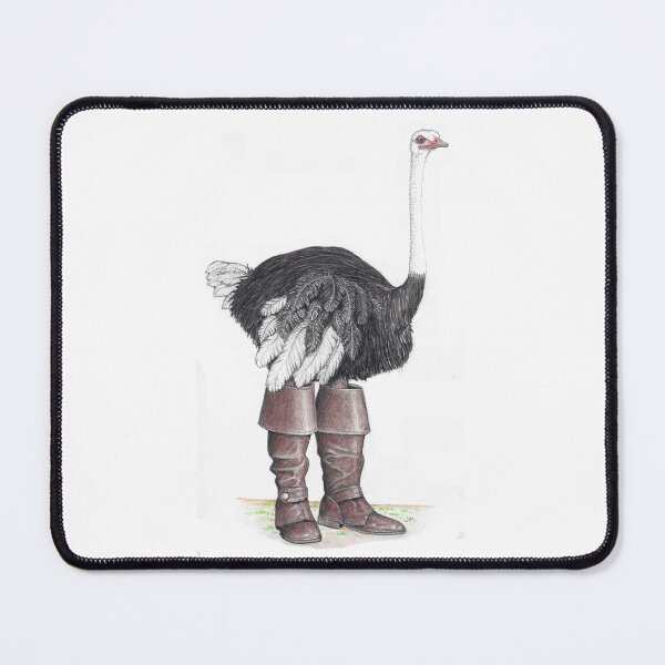 Item preview, Ostrich in Musketeer boots designed and sold by JimsBirds.