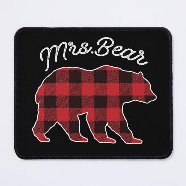 Item preview, Mrs.Bear - Red Plaid Christmas Pajama Family Gift designed and sold by DavisHasari.