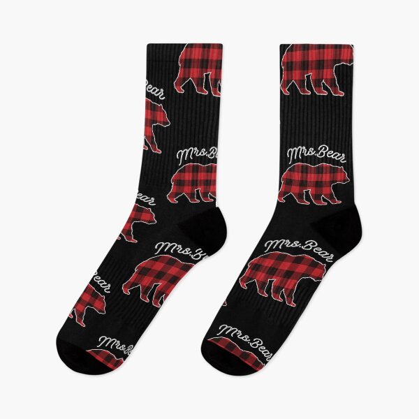 Item preview, Mrs.Bear - Red Plaid Christmas Pajama Family Gift designed and sold by DavisHasari.