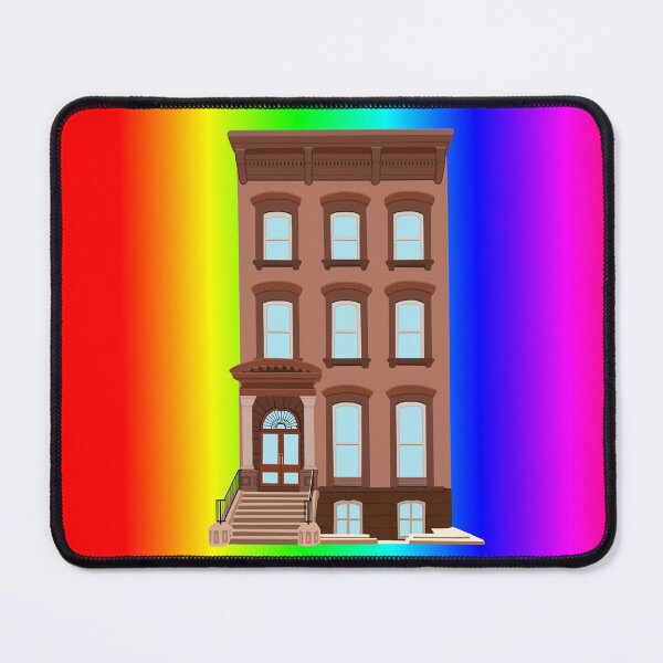 Item preview, Rainbow Pride Brownstone House  designed and sold by Deborah Camp.