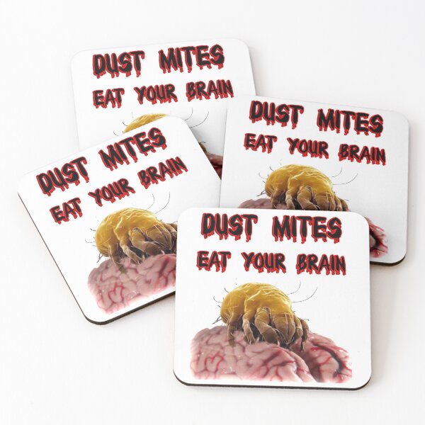 Item preview, Dust mites eat your brain, Disturbing Halloween design designed and sold by HazardPaay.