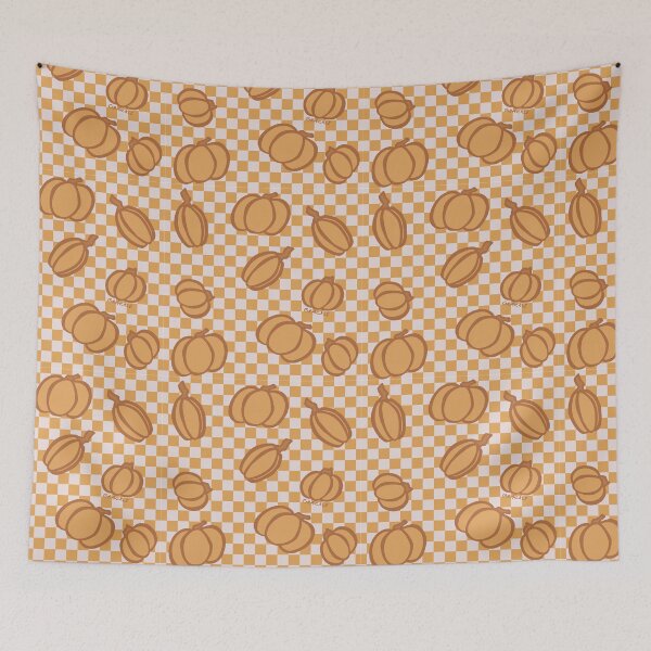 Item preview, Pumpkin Checkerboard designed and sold by JanGrackle.