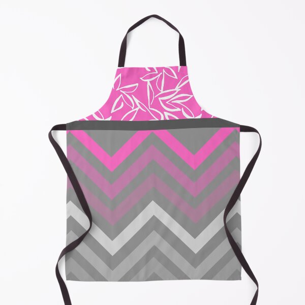 Item preview, Pink and Grey Zigzag and Leaves designed and sold by JazzPWall.