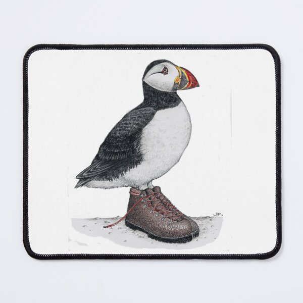 Item preview, Puffin in hiking boots designed and sold by JimsBirds.