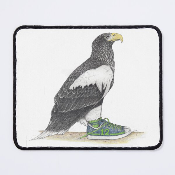 Item preview, Seahawk in fan shoes designed and sold by JimsBirds.