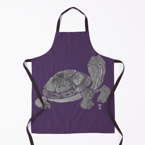 Item preview, Happy black and white turtle designed and sold by Yayilustra.