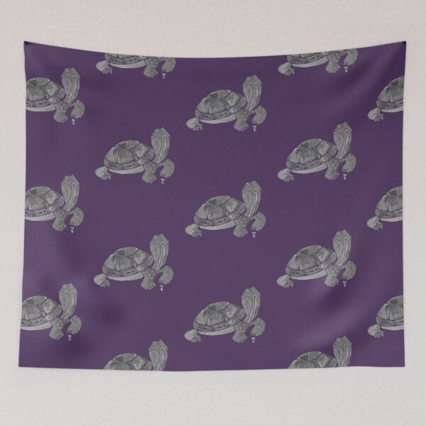 Item preview, Happy black and white turtle designed and sold by Yayilustra.