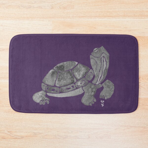 Item preview, Happy black and white turtle designed and sold by Yayilustra.