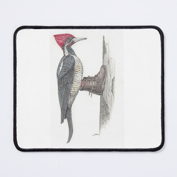 Item preview, Woodpecker in logging boots designed and sold by JimsBirds.