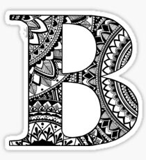 Mandala Letter B Sticker