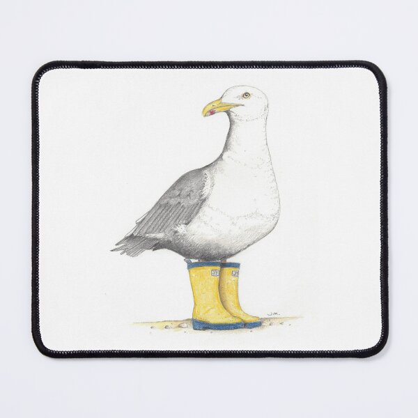 Item preview, Seagull in rubber boots designed and sold by JimsBirds.