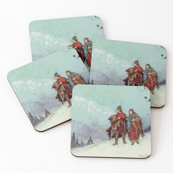 Item preview, Warwick Goble Vintage Fairytale Winter Illustration  designed and sold by Bellathewilde.