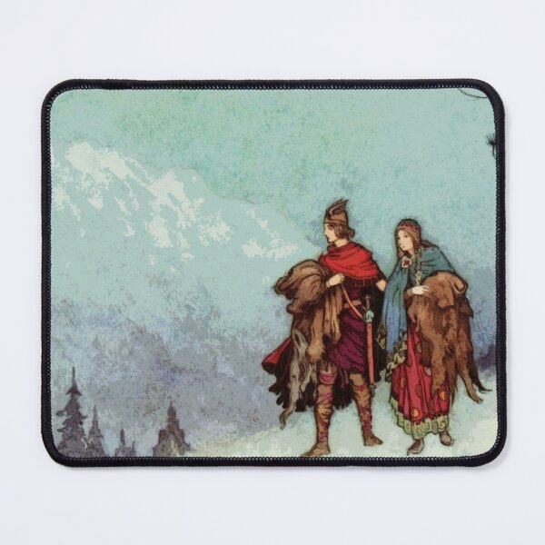 Item preview, Warwick Goble Vintage Fairytale Winter Illustration designed and sold by Bellathewilde.
