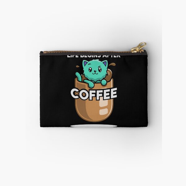 Item preview, Life begins after Coffee Coffee Cat designed and sold by Milena-.